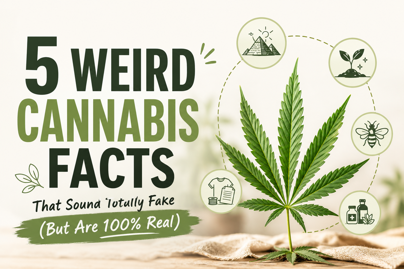 5 Weird Cannabis Facts That Sound Totally Fake (But Are 100% Real) ๐คฏ๐ฟ - cannabis education article cover